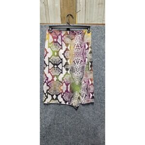 Womens Worthington Multicolor‎ Snake Pattern Skirt Size 4 EUC